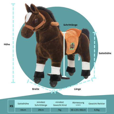 Lenkbares Reittier - Pferd Amadeus - neues 2025er Modell!
