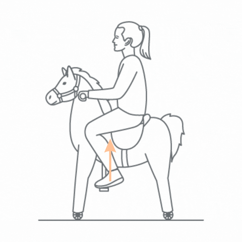 Lenkbares Reittier - Pferd Snowy - neues 2025er Modell!