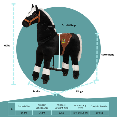 Lenkbares Reittier - Pferd Maharadscha - neues 2025er Modell!