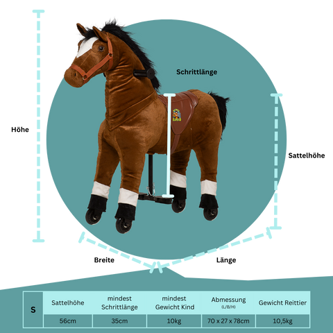 Lenkbares Reittier - Pferd Amadeus - neues 2025er Modell!