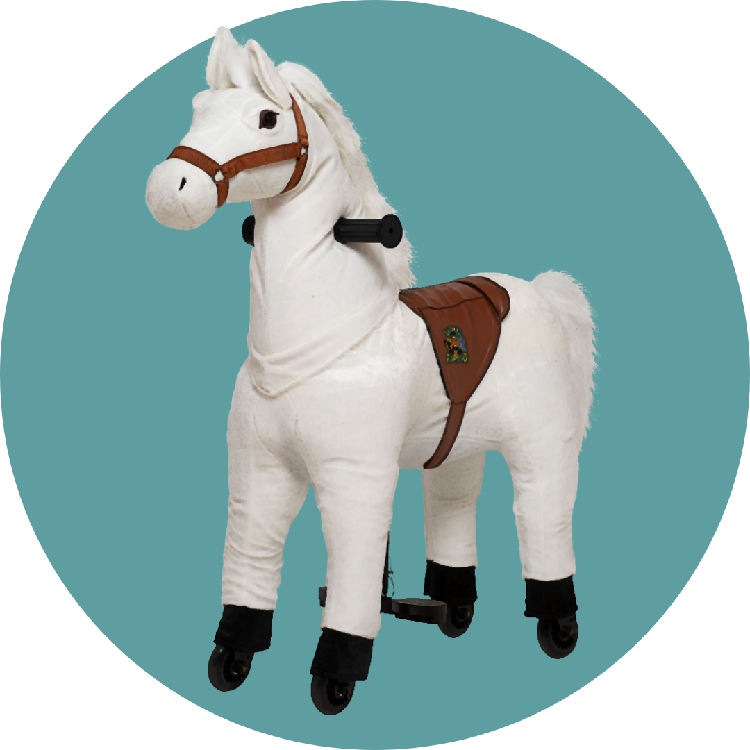 Lenkbares Reittier - Pferd Snowy - neues 2025er Modell!