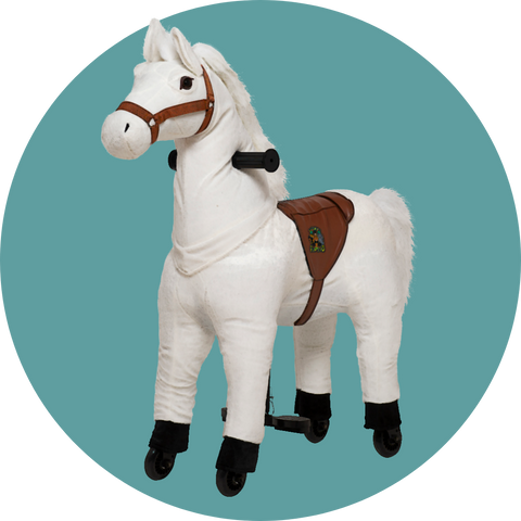 Lenkbares Reittier - Pferd Snowy - neues 2025er Modell!