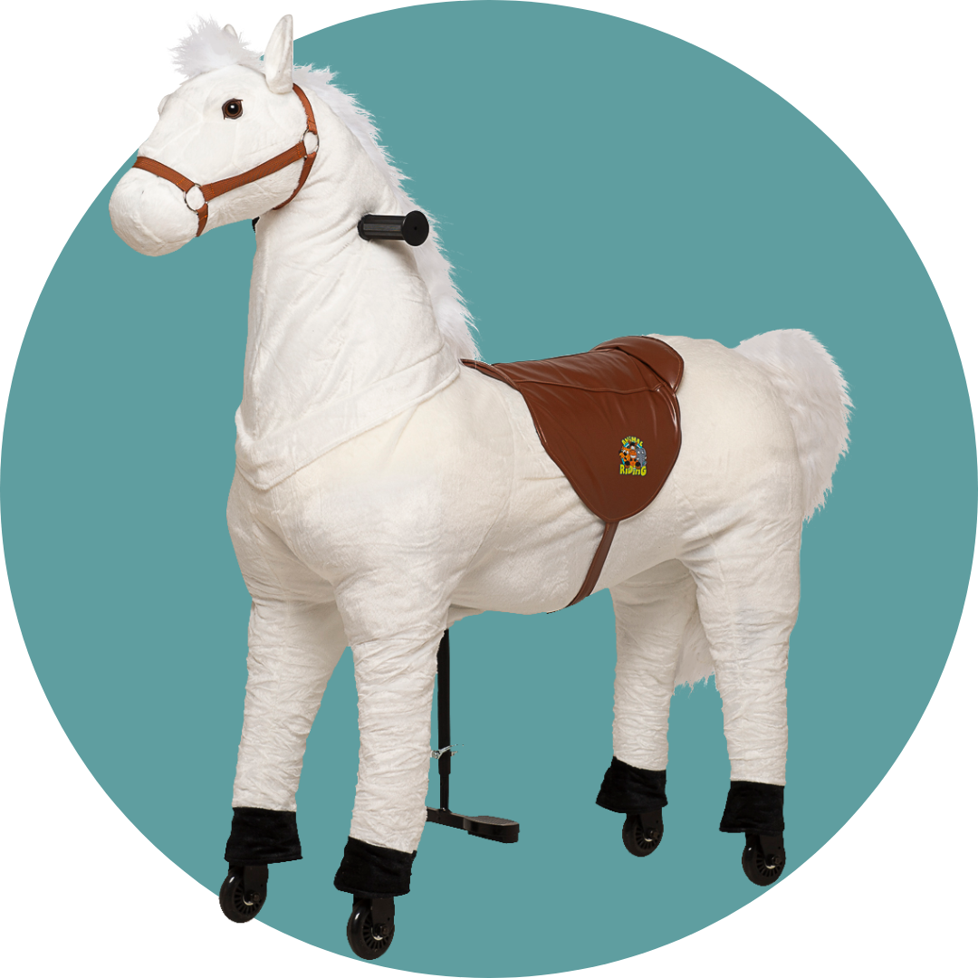 Lenkbares Reittier - Pferd Snowy - neues 2025er Modell!