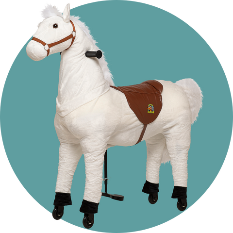 Lenkbares Reittier - Pferd Snowy - neues 2025er Modell!