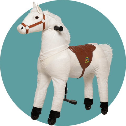 Lenkbares Reittier - Pferd Snowy - neues 2025er Modell!