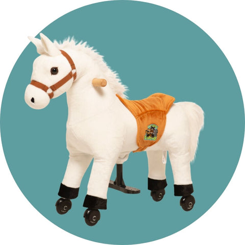 Lenkbares Reittier - Pferd Snowy - neues 2025er Modell!