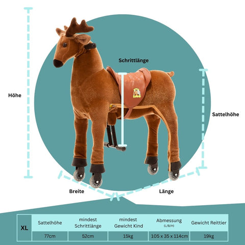 Lenkbares Reittier - Rentier Rudi